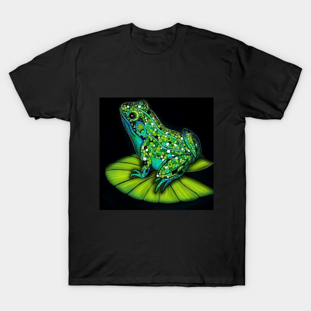 Psychedelic Frog - The Colorado River toad T-Shirt by Roy's Disturbia